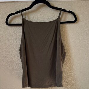 Everlane Squareneck Olive Women's Tank